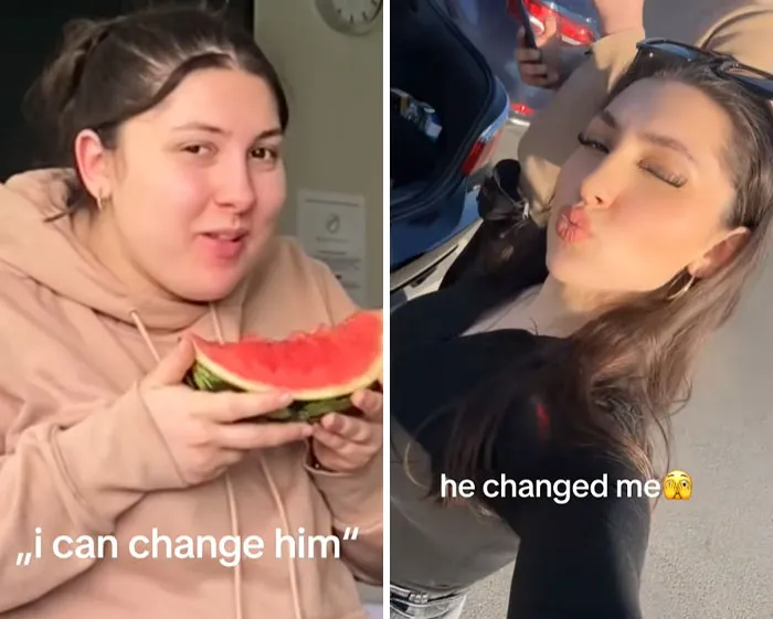 Women Shared 30 Comparison Pics Of Themselves Before And After They Thought They Could Change A Man