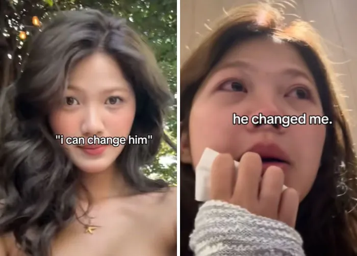 Women Shared 30 Comparison Pics Of Themselves Before And After They Thought They Could Change A Man