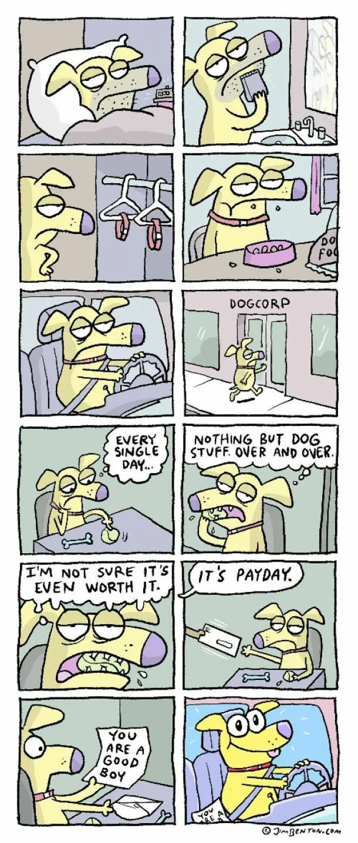 Artist Creates 28 Funny Comics Imagining Dogs In Everyday Situations