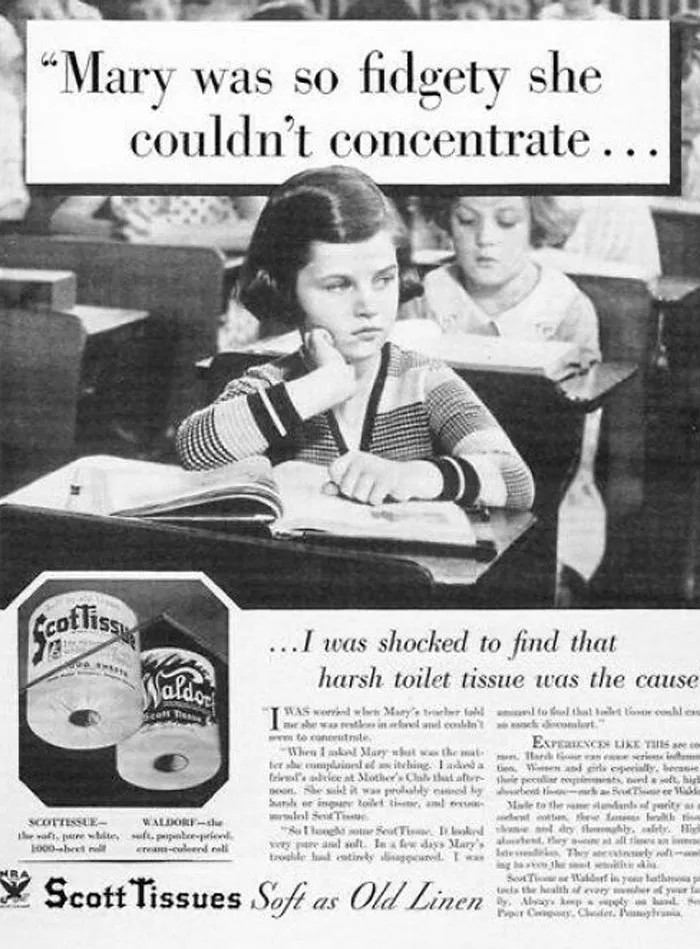 En la década de 1950, los estudiantes que se movían constantemente sufrían del "papel higiénico áspero". Ahora atribuimos esta inquietud al TDAH y a los niños les damos Adderall.