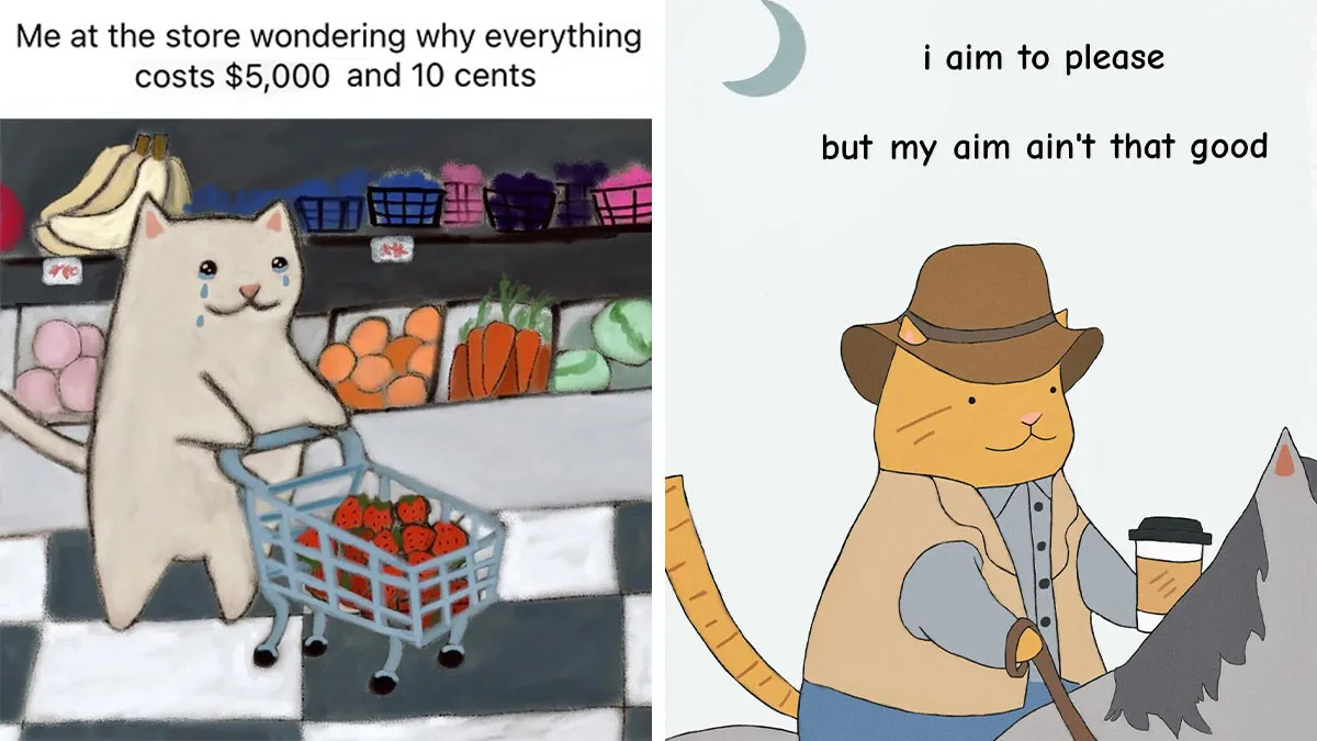 If You Love Cats And Gentle Humor, These 65 Illustrations Are For You