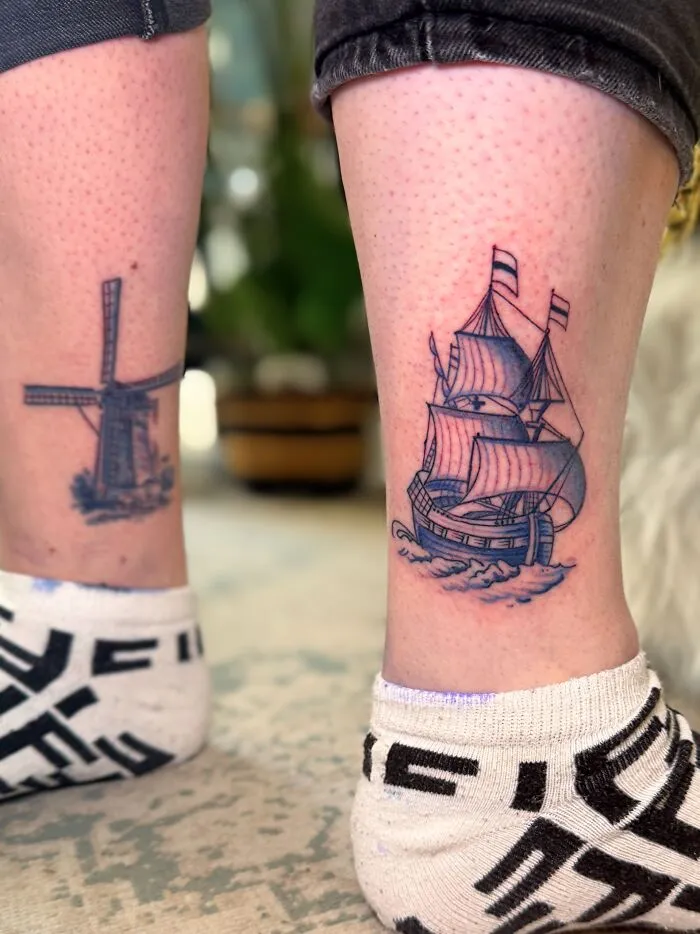 Inspired By The Old Dutch Tradition, I Started Bringing Delft Blue To Tattoos (28 Pics)