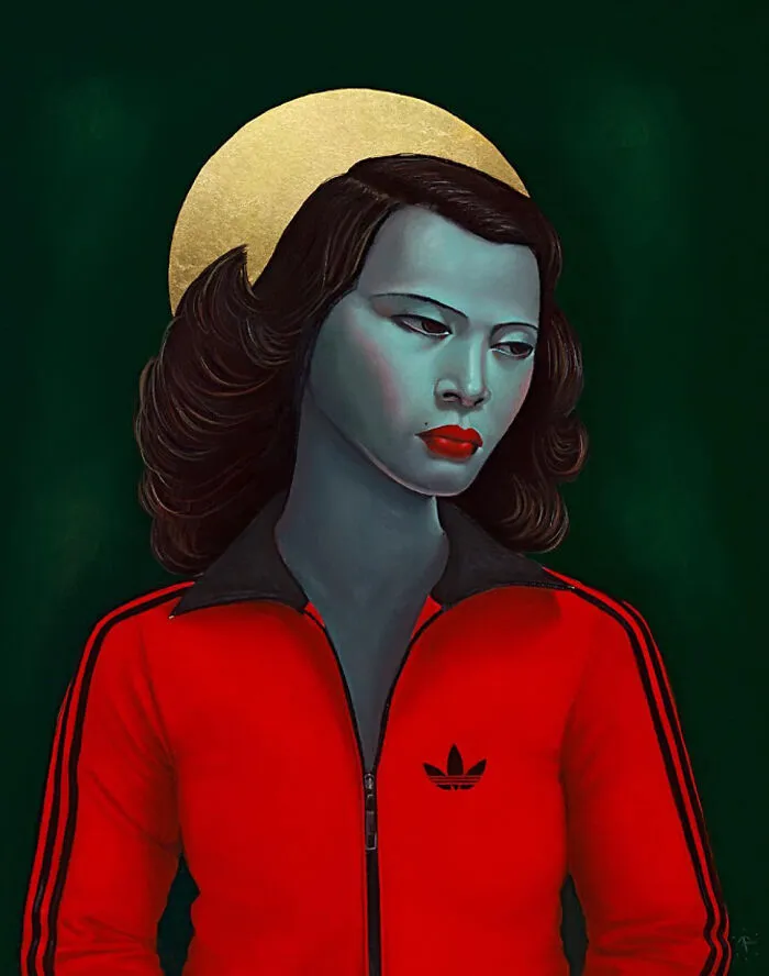 ˝Green Lady, Red Top˝