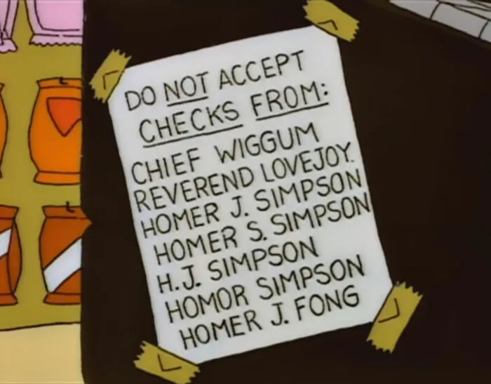 25 Carteles muy divertidos escondidos en Los Simpson