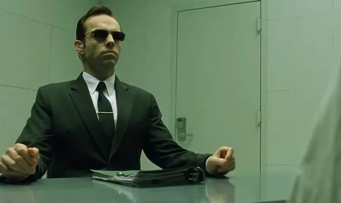 The Matrix (1999) - Agent Smith seeks to erase humanity to “free” both humans and machines from a system he sees as a prison.