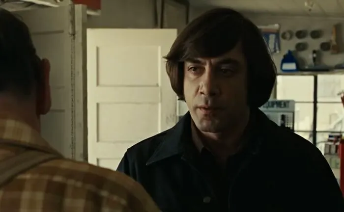 No Country for Old Men (2007) - Anton Chigurh follows an unbreakable personal code that treats life and death as a matter of chance.