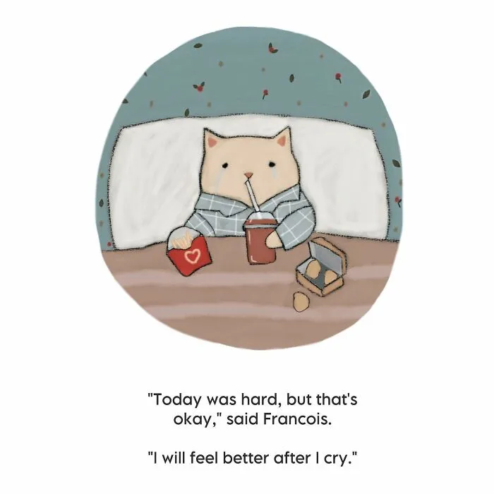 If You Love Cats And Gentle Humor, These 65 Illustrations Are For You