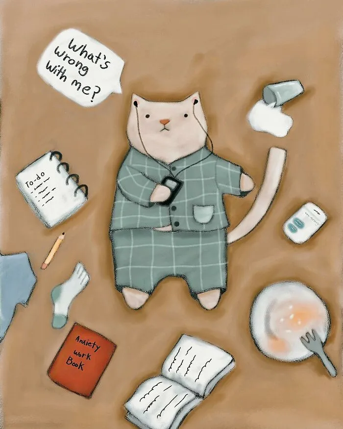 If You Love Cats And Gentle Humor, These 65 Illustrations Are For You