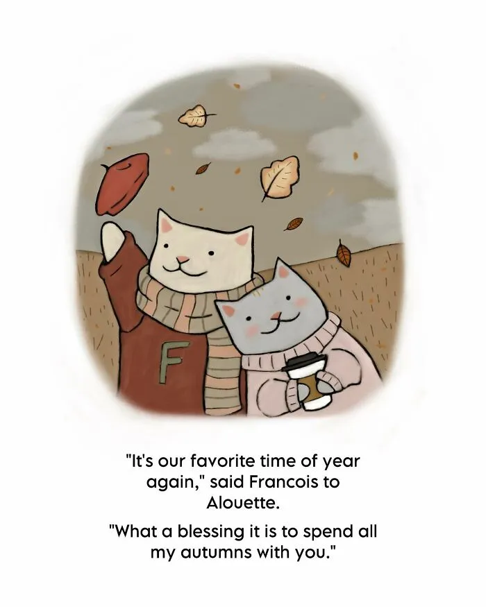 If You Love Cats And Gentle Humor, These 65 Illustrations Are For You