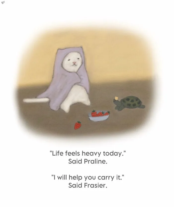 If You Love Cats And Gentle Humor, These 65 Illustrations Are For You