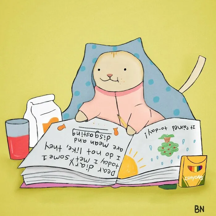 If You Love Cats And Gentle Humor, These 65 Illustrations Are For You