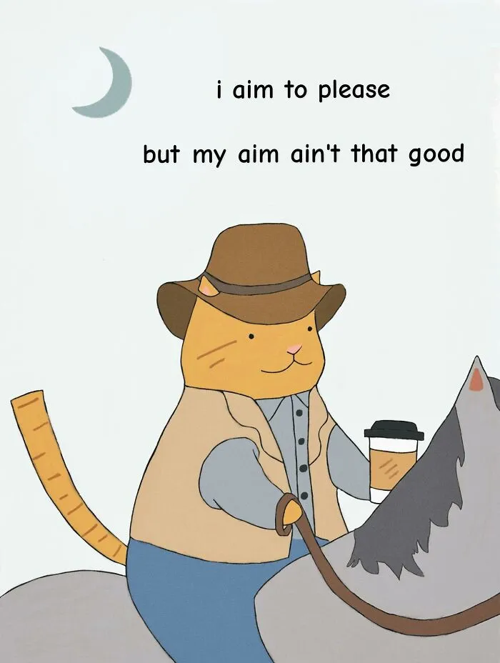 If You Love Cats And Gentle Humor, These 65 Illustrations Are For You
