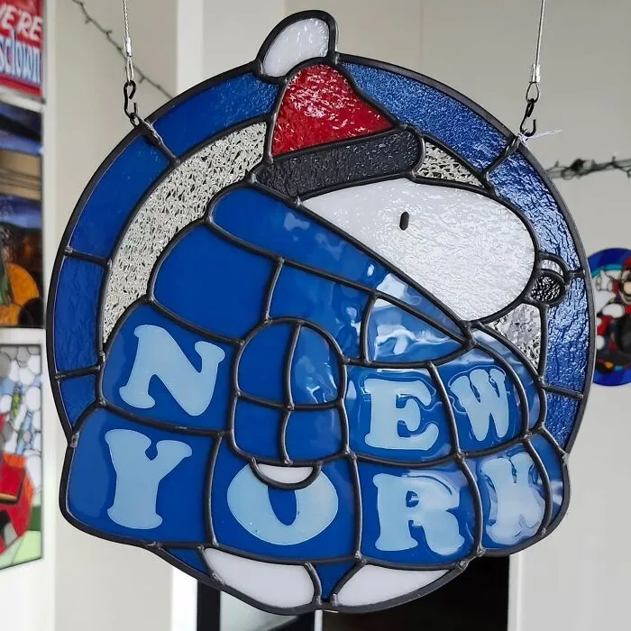 This Artist Makes Stained Glass Art Of Our Favorite Pop Art Icons And Cartoon Characters (41 Pics)