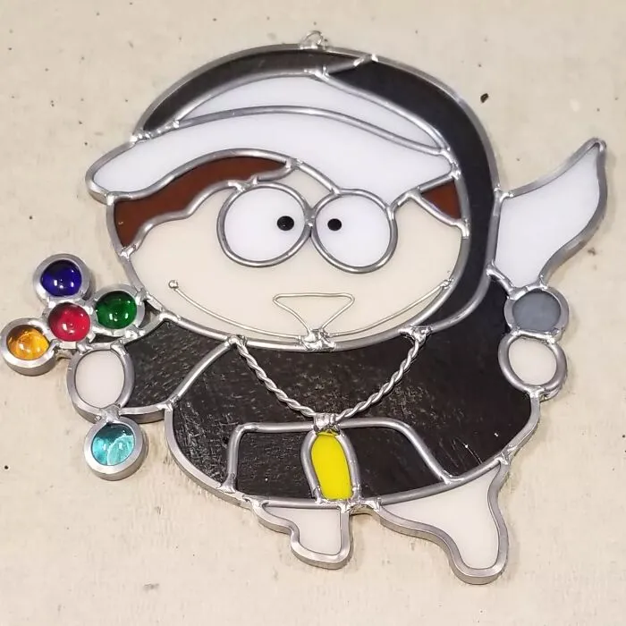 This Artist Makes Stained Glass Art Of Our Favorite Pop Art Icons And Cartoon Characters (41 Pics)