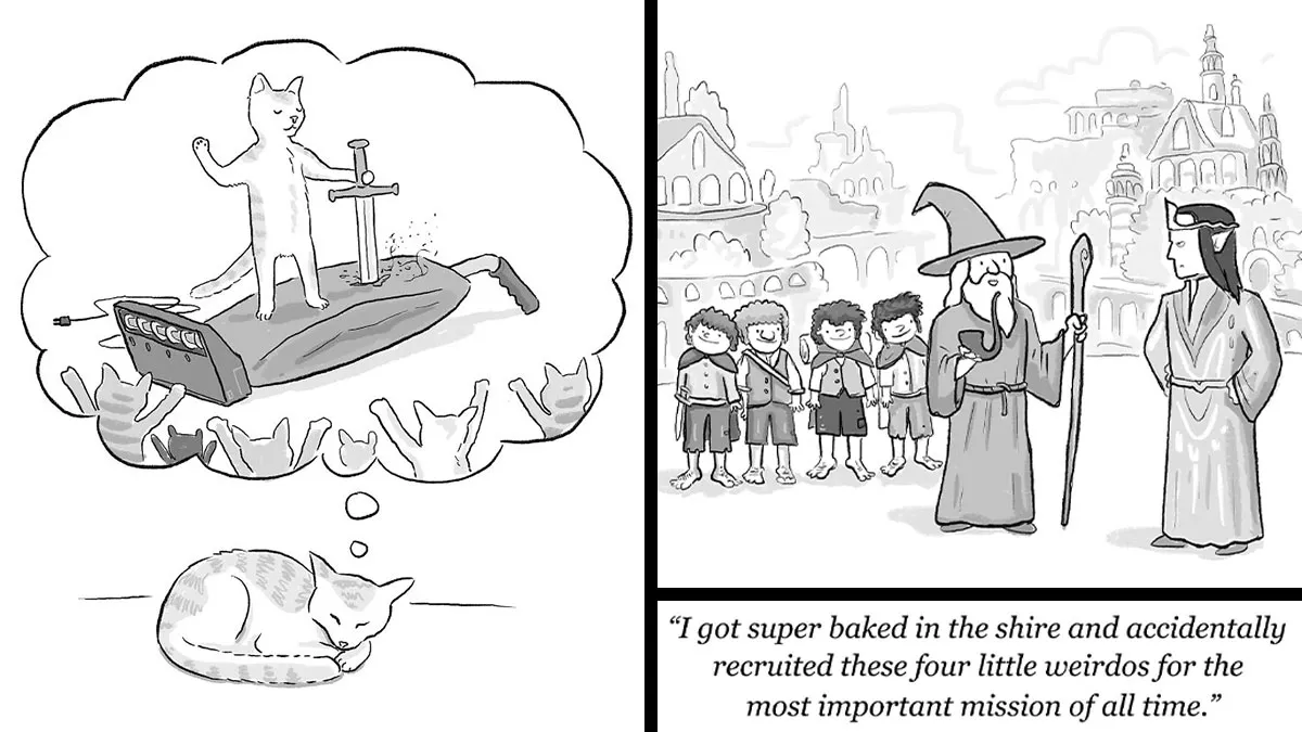 52 Funny Comics About Mythical, Historical, And Other Absurd Situations By Will Santino