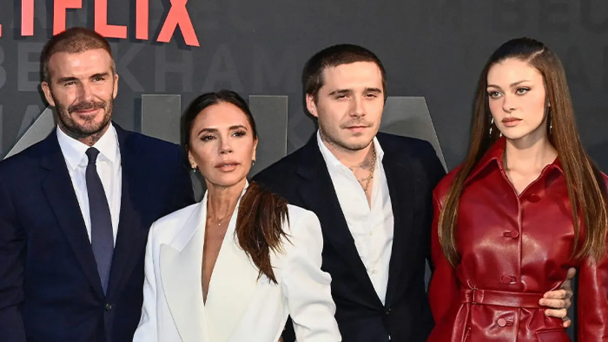 Clip Of Nicola Peltz Being Pulled Into Beckham Family Photo Resurfaces After Brooklyn’s Claims