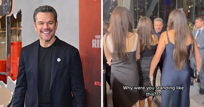 Matt Damon's Teen Daughter Brutally Roasts His Red Carpet Pose