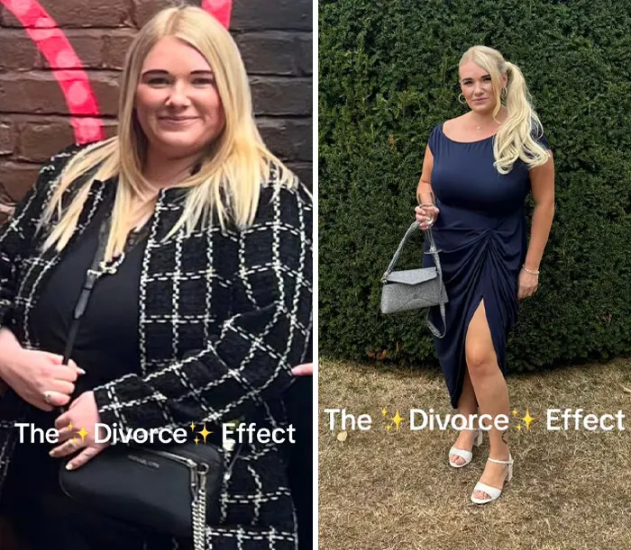 “El efecto divorcio”: 40 Fotos de antes y después de personas que se divorciaron y les sentó genial