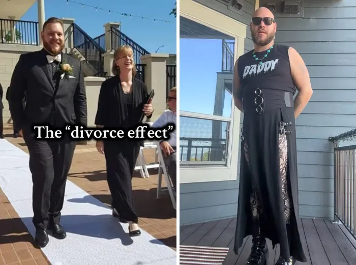“El efecto divorcio”: 40 Fotos de antes y después de personas que se divorciaron y les sentó genial