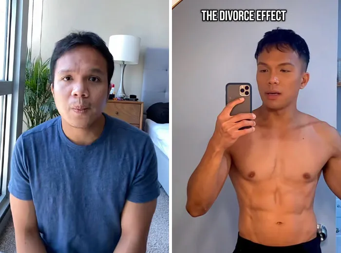 “El efecto divorcio”: 40 Fotos de antes y después de personas que se divorciaron y les sentó genial