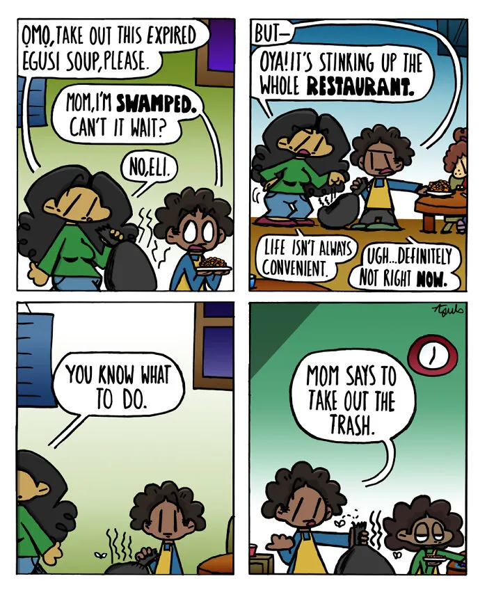 This Comic Series Makes Ordinary Restaurant Moments Hilarious In The Best Way (18 Pics)