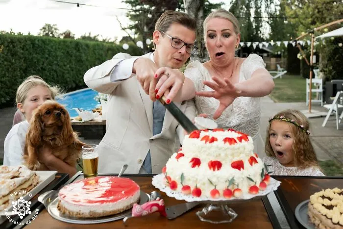 Cut The Cake. Carefully. Very Carefully. Photo By Denise Motz