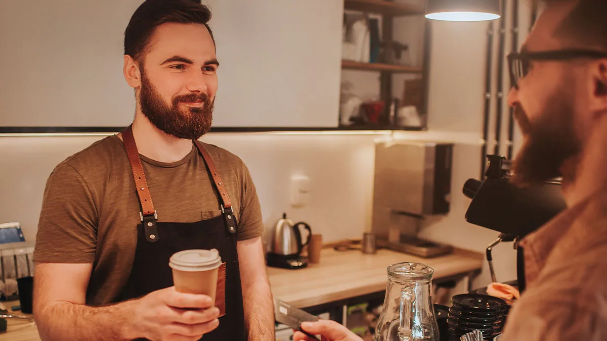 Man Thinks He's Smarter Than Everyone Standing In Line For Coffee, Gets Beat At His Own Game