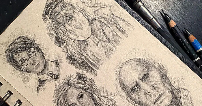 Hey Pandas, Draw Your Favorite Harry Potter Character