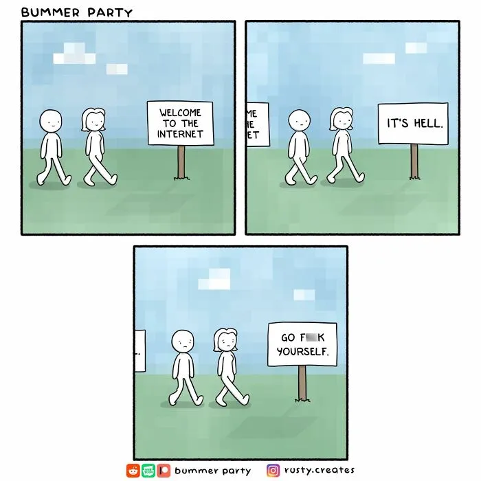 "I Just Want People To Laugh": 28 New Bummer Party Comics Packed With Surprising Twists