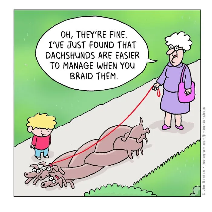 Artist Creates 28 Funny Comics Imagining Dogs In Everyday Situations