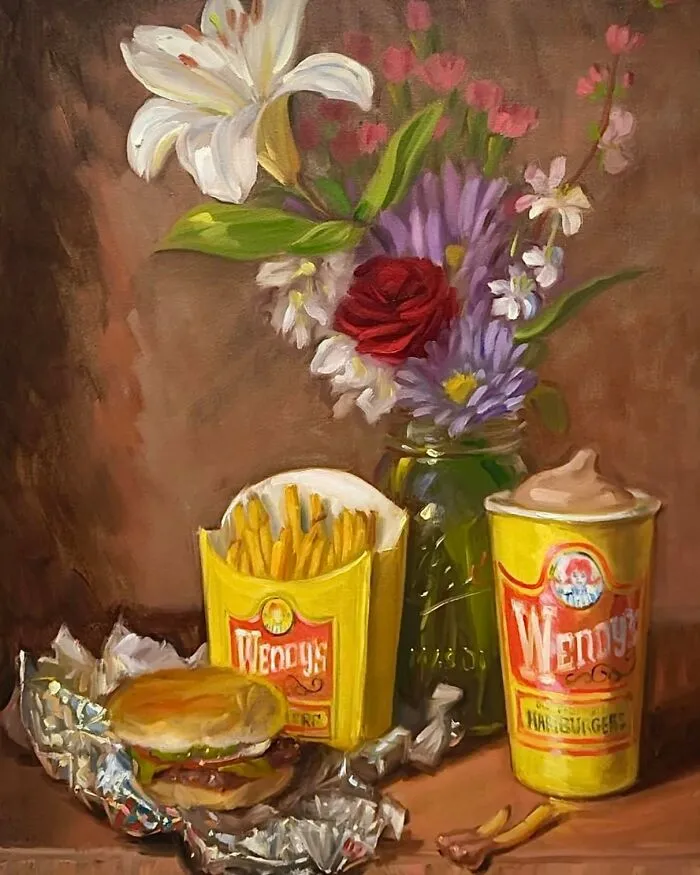 45 Classical Still Lifes With A Modern Twist Featuring Burgers and Fries (New Pics)