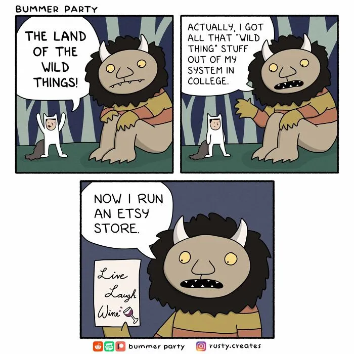 "I Just Want People To Laugh": 28 New Bummer Party Comics Packed With Surprising Twists