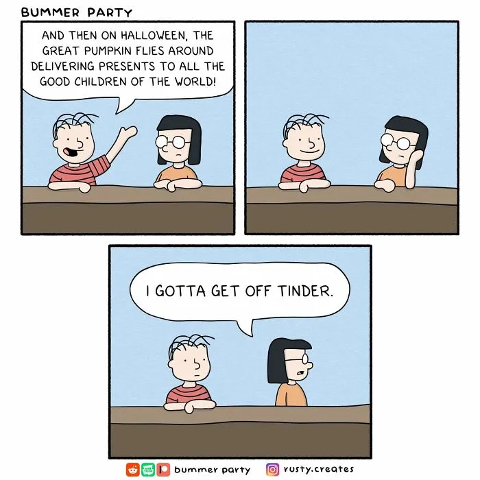 "I Just Want People To Laugh": 28 New Bummer Party Comics Packed With Surprising Twists