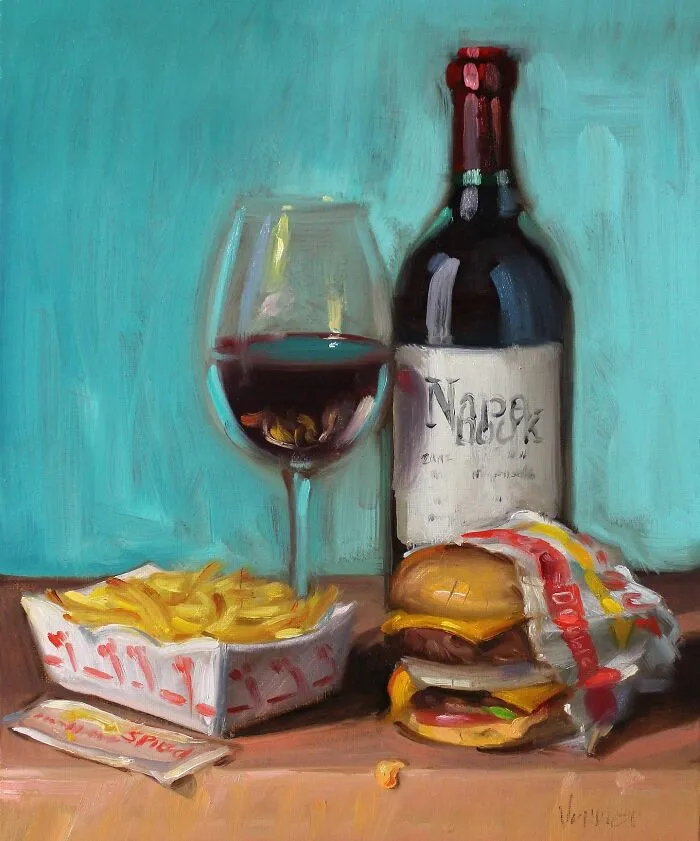 45 Classical Still Lifes With A Modern Twist Featuring Burgers and Fries (New Pics)