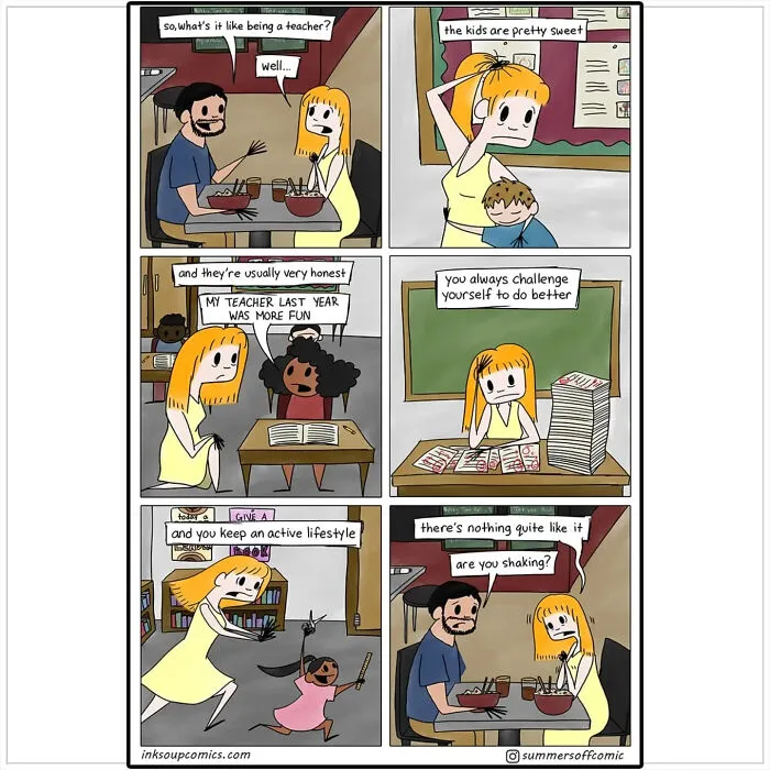A Teacher Illustrates The Funniest (And Most Exhausting) Parts Of Classroom Life (41 New Pics)