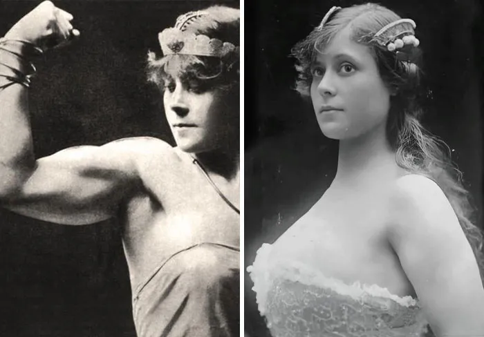 Miriam Kate Williams, AKA Vulcana, Welsh Strongwoman And Bodybuilder C. 1900