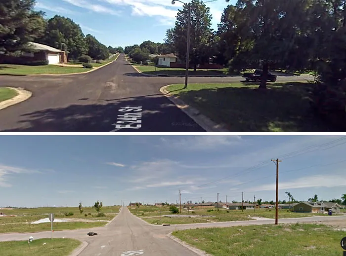 Before And After The Joplin, Missouri Tornado Of 2011