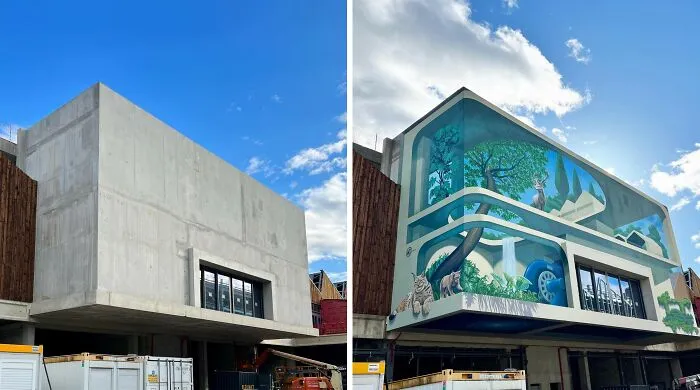 20 Boring Building Walls Transformed Into Works Of Art By This Street Artist (New Pics)