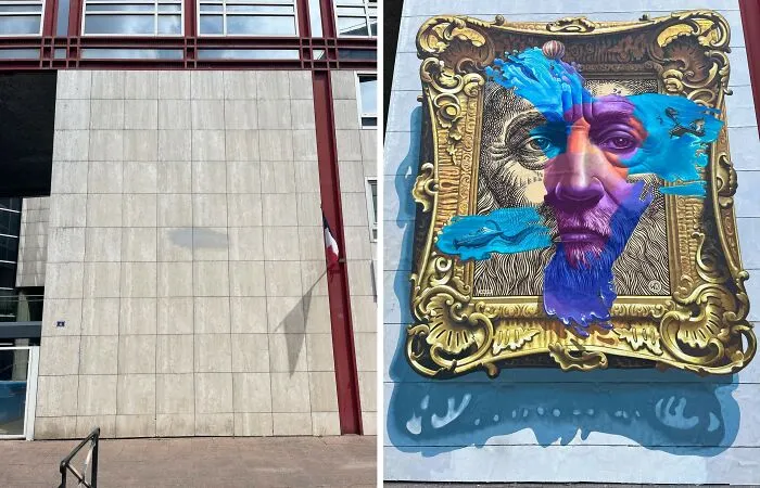 20 Boring Building Walls Transformed Into Works Of Art By This Street Artist (New Pics)