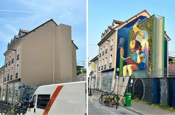 20 Boring Building Walls Transformed Into Works Of Art By This Street Artist (New Pics)
