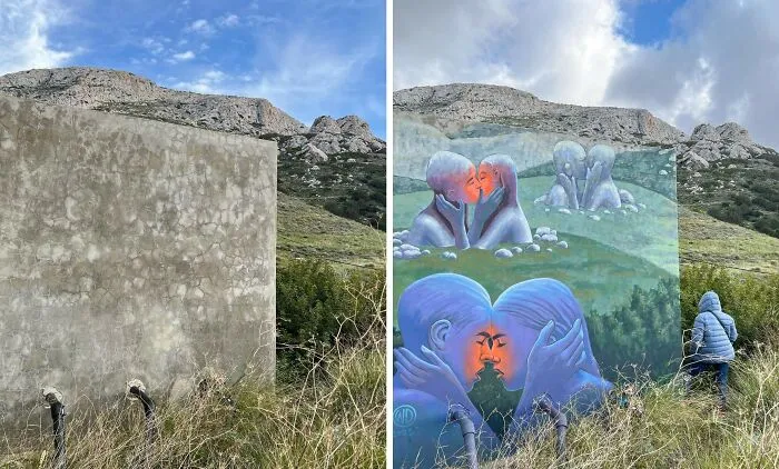 20 Boring Building Walls Transformed Into Works Of Art By This Street Artist (New Pics)
