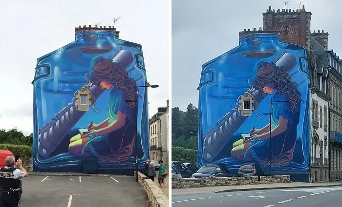 20 Boring Building Walls Transformed Into Works Of Art By This Street Artist (New Pics)