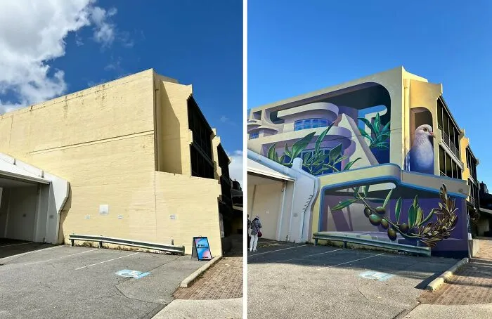 20 Boring Building Walls Transformed Into Works Of Art By This Street Artist (New Pics)