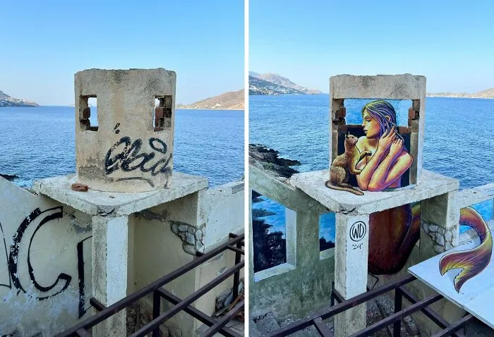 20 Boring Building Walls Transformed Into Works Of Art By This Street Artist (New Pics)