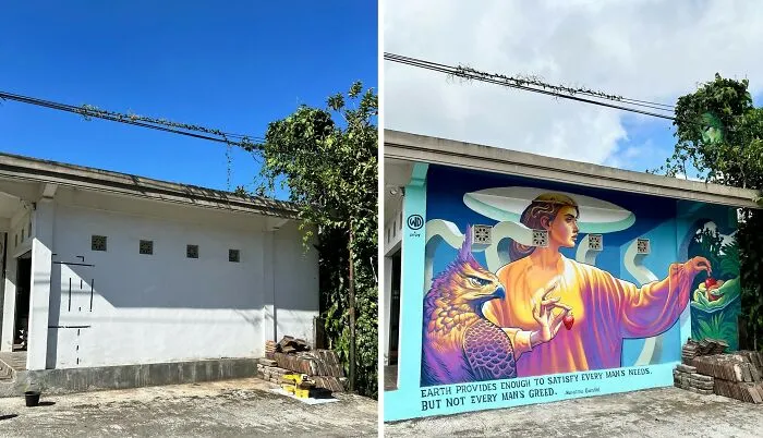 20 Boring Building Walls Transformed Into Works Of Art By This Street Artist (New Pics)