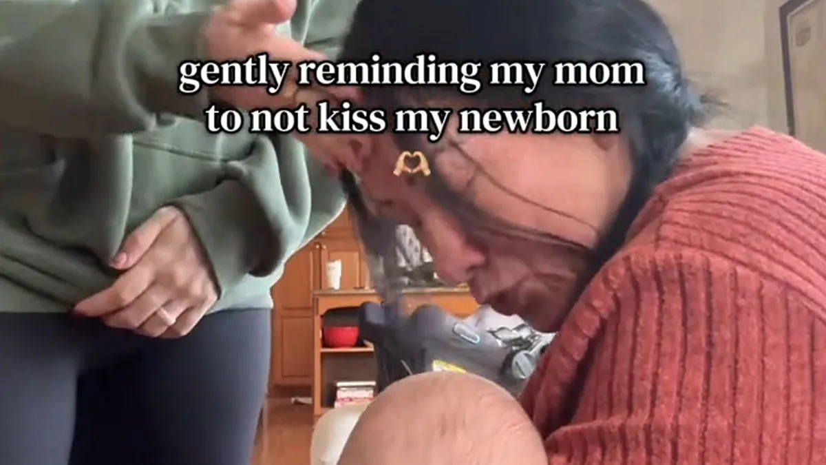 Woman ‘Gently Reminds’ Baby’s Grandma Not To Kiss Him, Sparks Huge Discussion About Consent