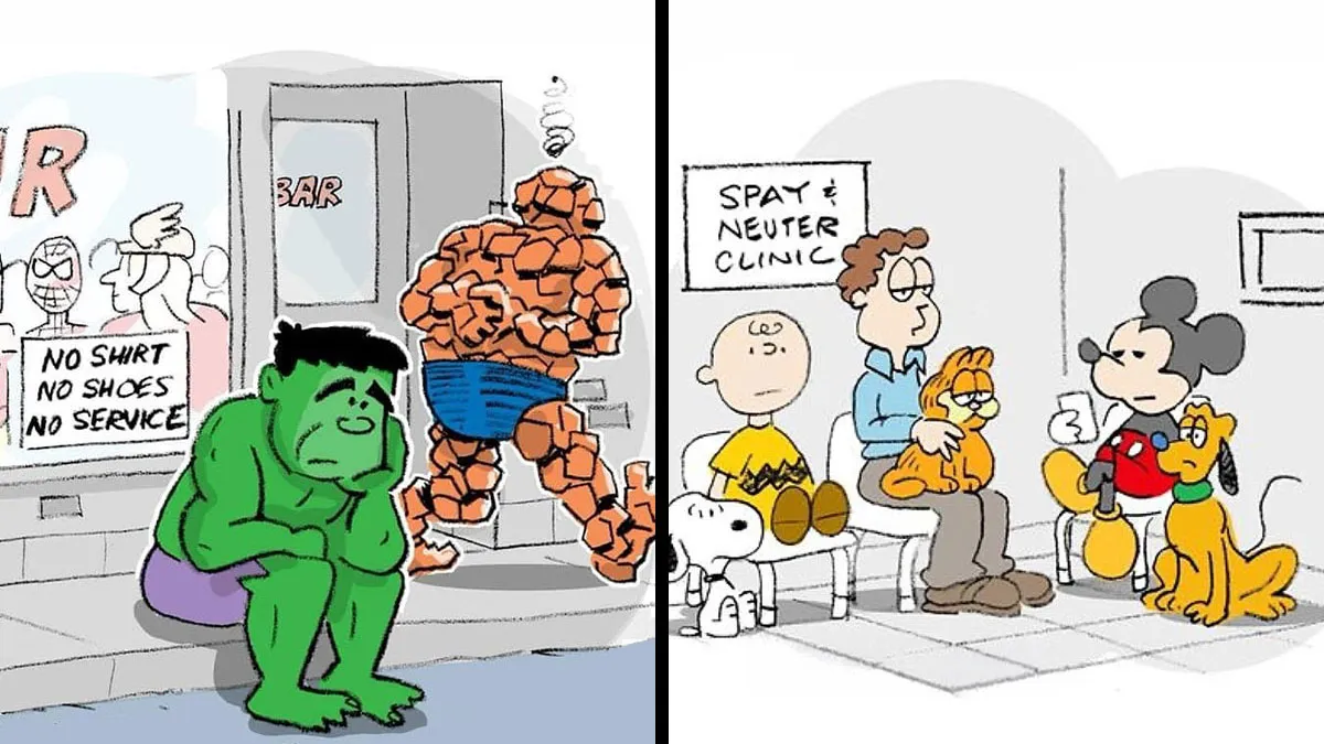 This Cartoonist Uses One-Panel Comics To Perfectly Skewer Pop Culture Characters (50 Pics)