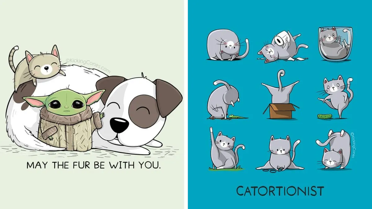 This Artist Uses Puns And Cute Characters To Brighten Your Day (32 Pics)