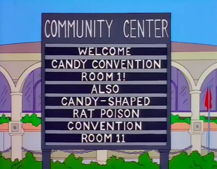 25 Carteles muy divertidos escondidos en Los Simpson