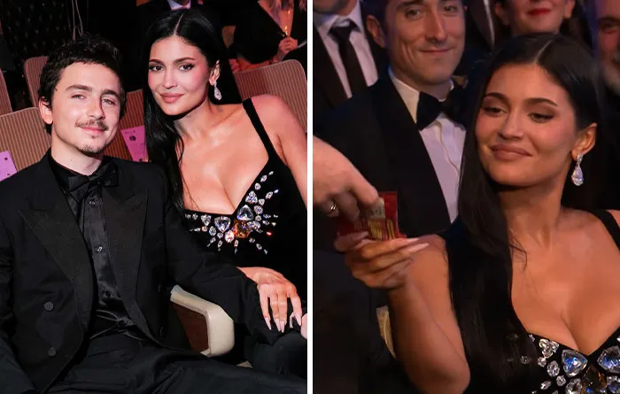 Kylie Jenner Visibly Confused As Alan Cumming Handed Out British Snacks 